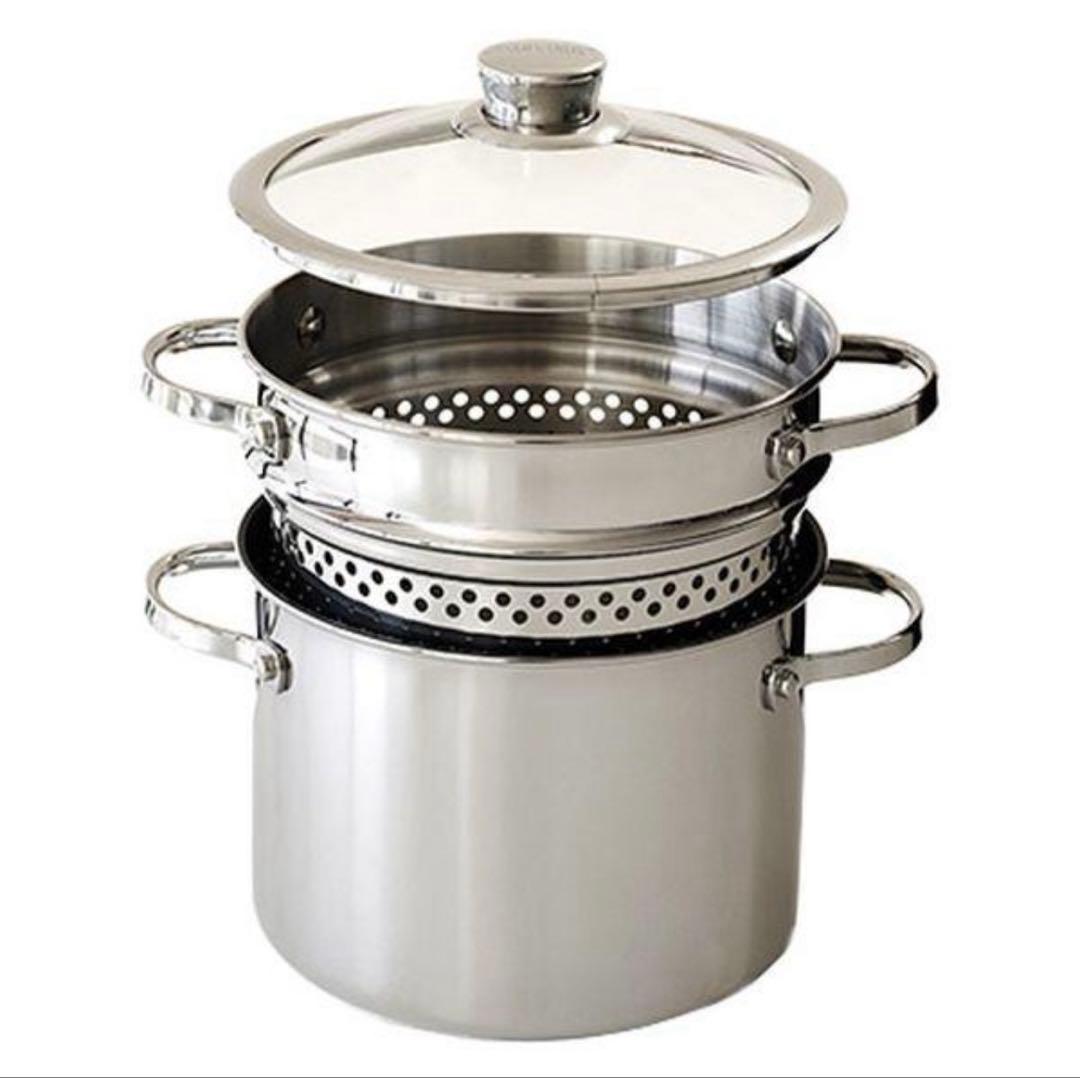 マイヤージャパン マイヤー パスタ 鍋 IH対応 ガラス蓋付き 麺'S マキシム