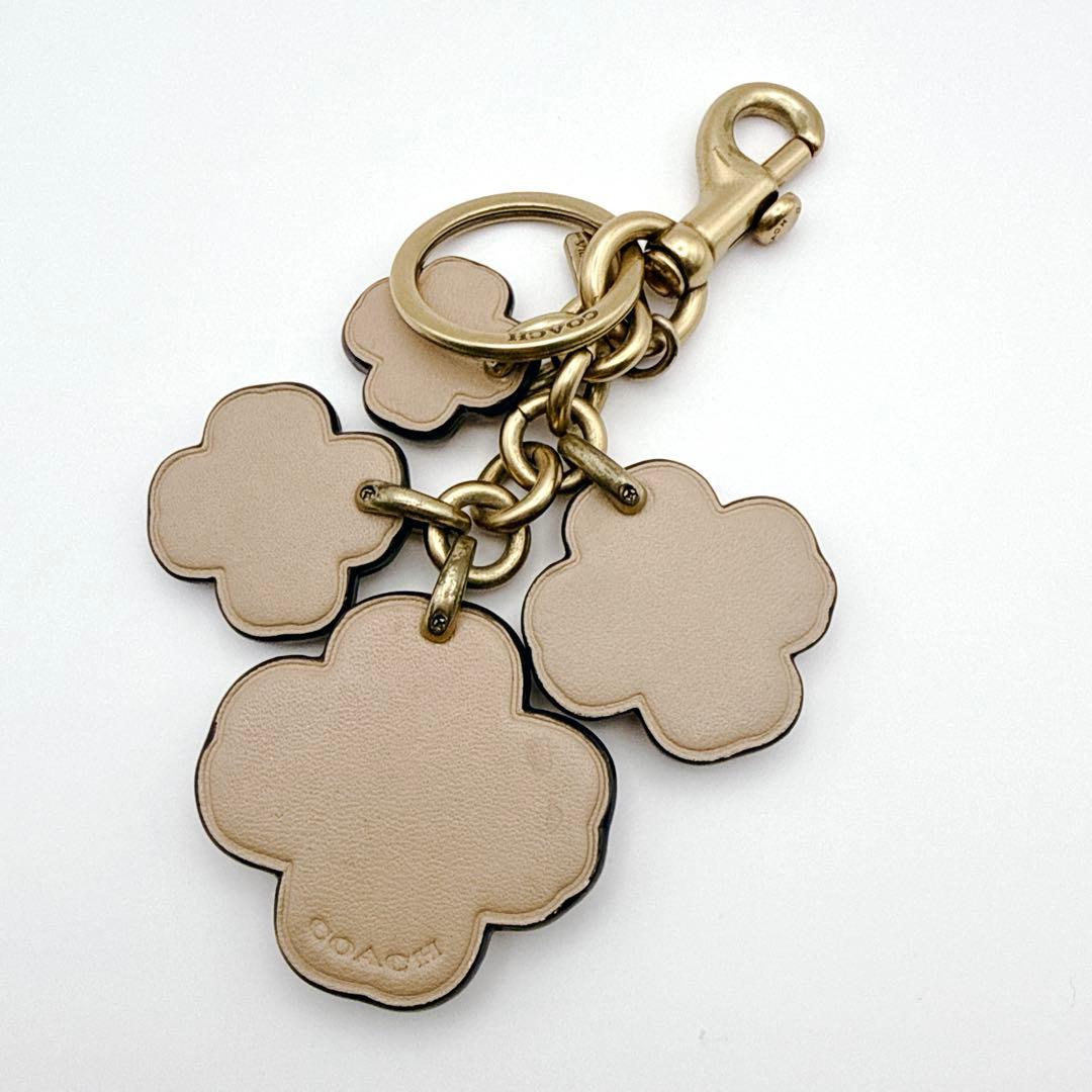 希少✨ COACH コーチ ティーローズ キーチャーム キーリング ラメ Y2K