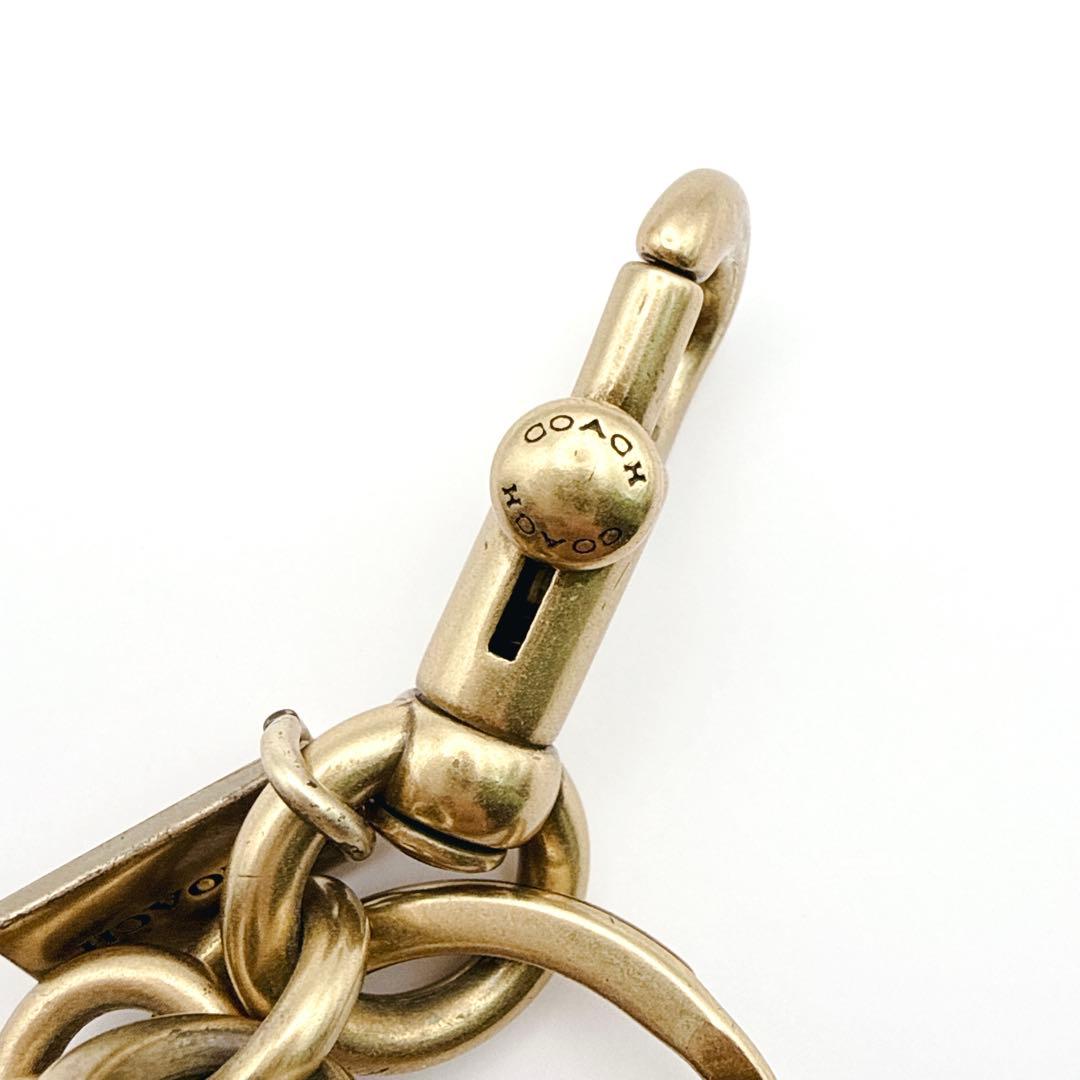 希少✨ COACH コーチ ティーローズ キーチャーム キーリング ラメ Y2K