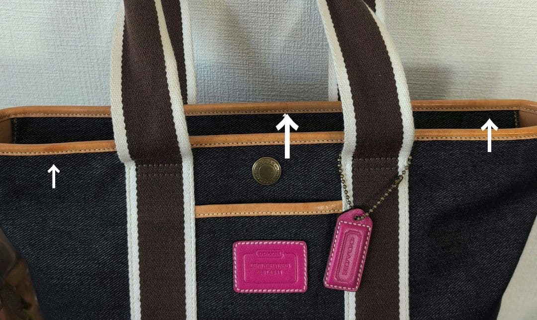 COACH☆デニムトートバッグ