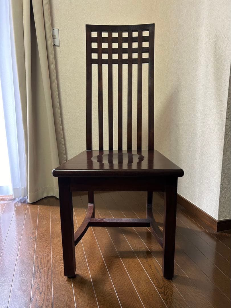 バリ家具　ダイニング　ハイバックチェア　チーク　無垢材