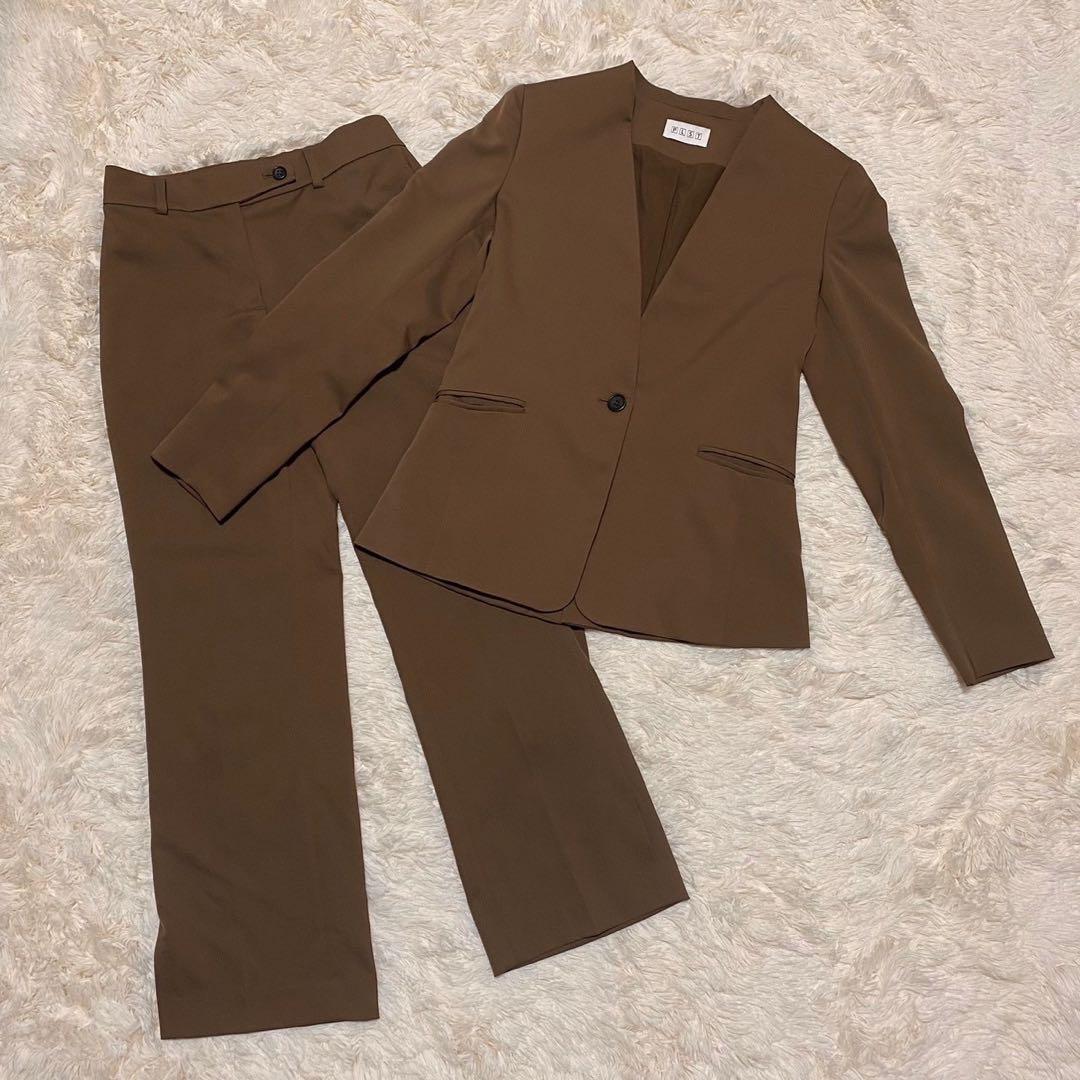 ✨美品✨PLST プラステ スーツ セットアップ ノーカラー パンツAW