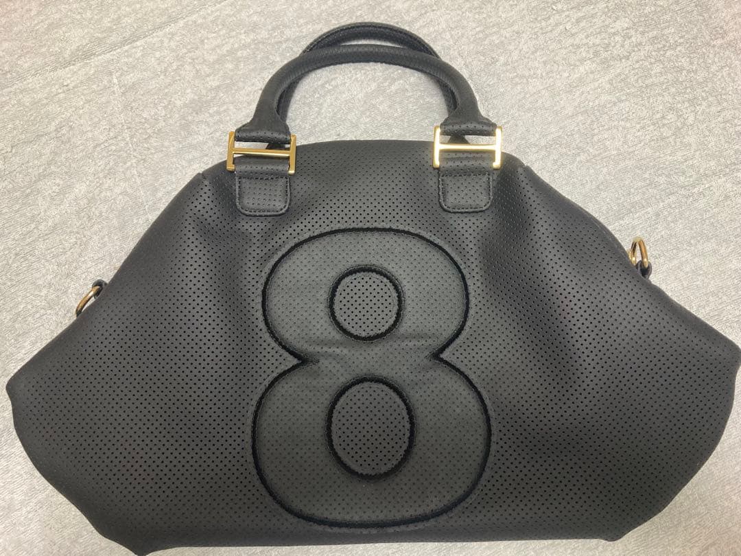 新品　ムータマリン　パイル8 ブラック　ボストンバッグ