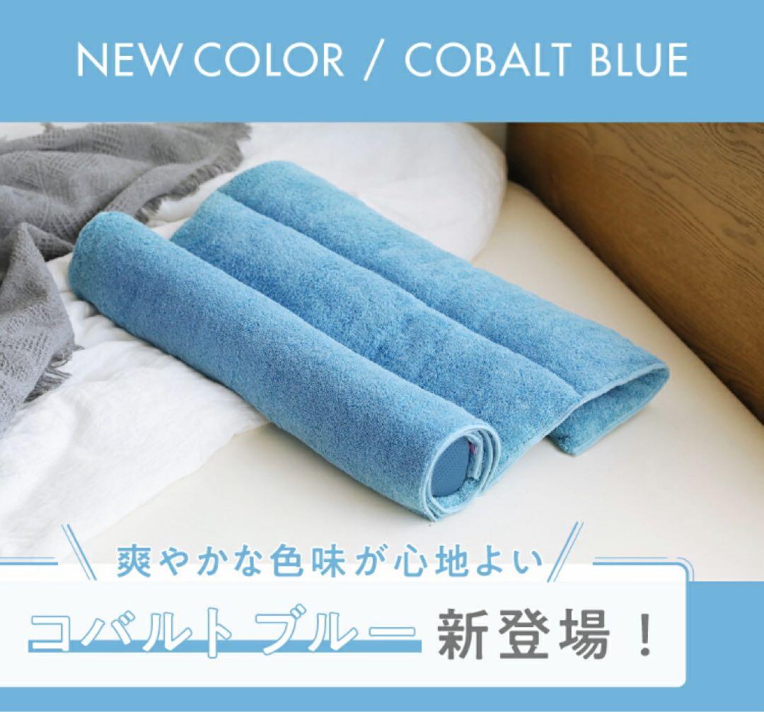 今治睡眠用タオル2 コバルトブルー ポール付