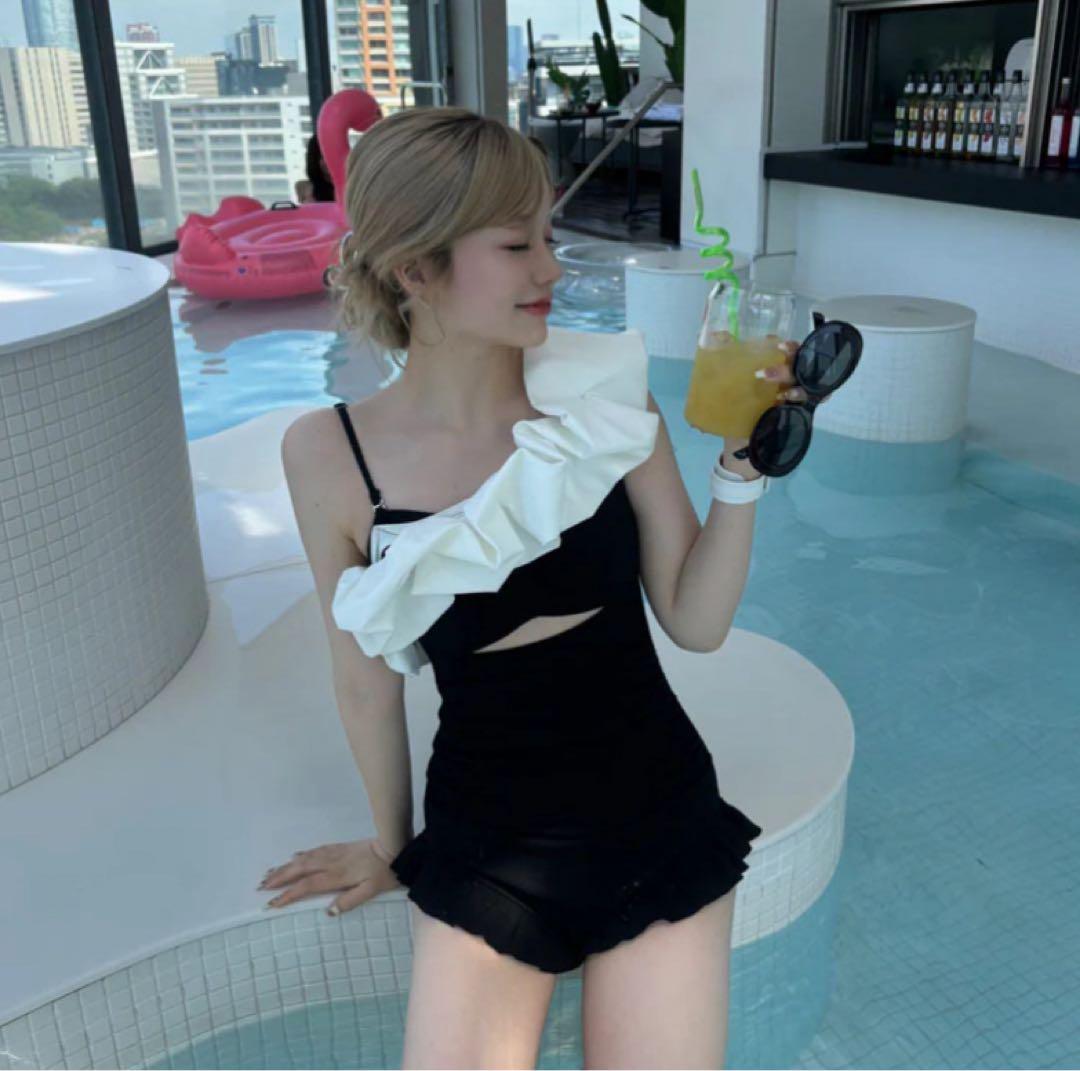 RiLiボリュームフリル2way水着