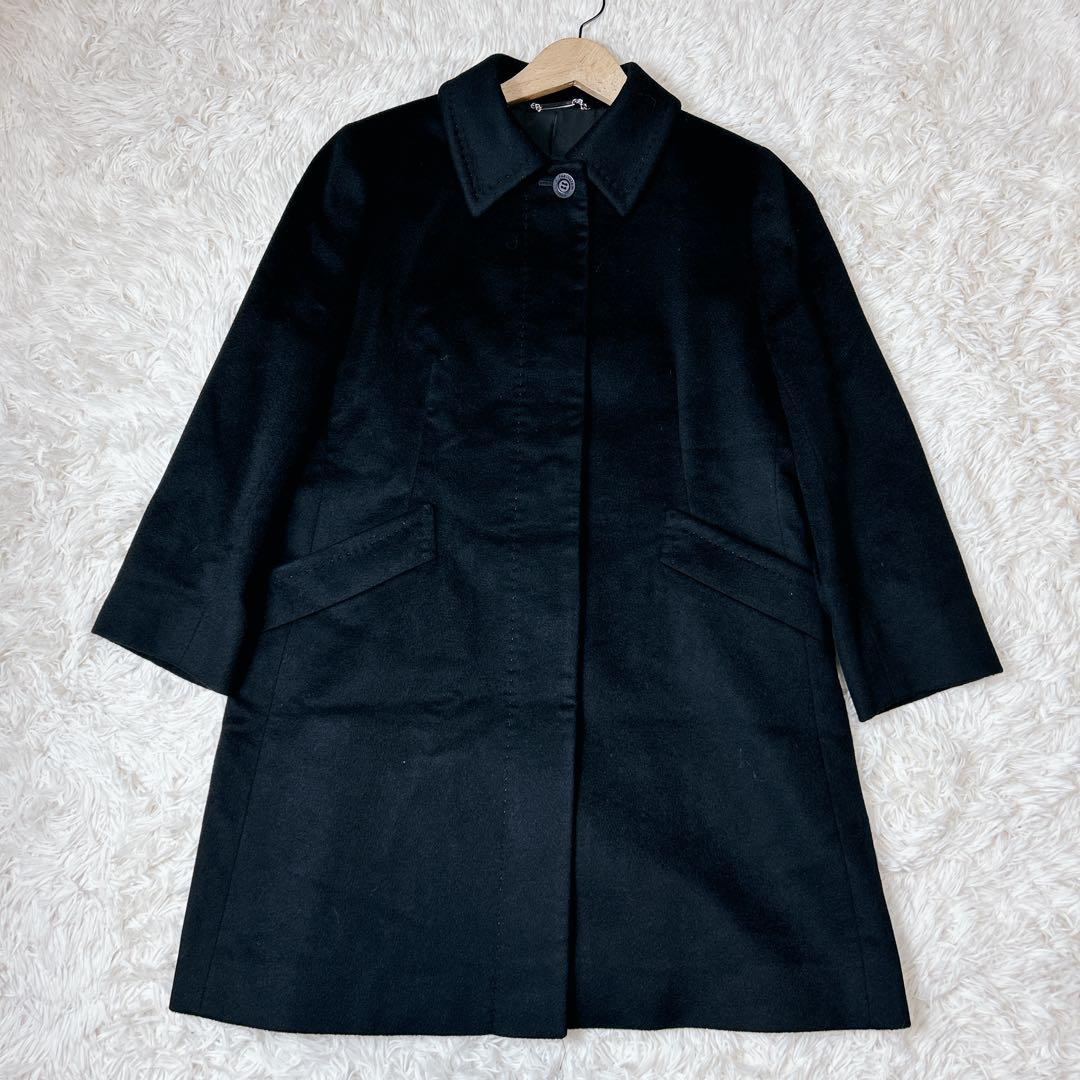極美品✨Aquascutum カシミヤ100% ステンカラーコート サイズM