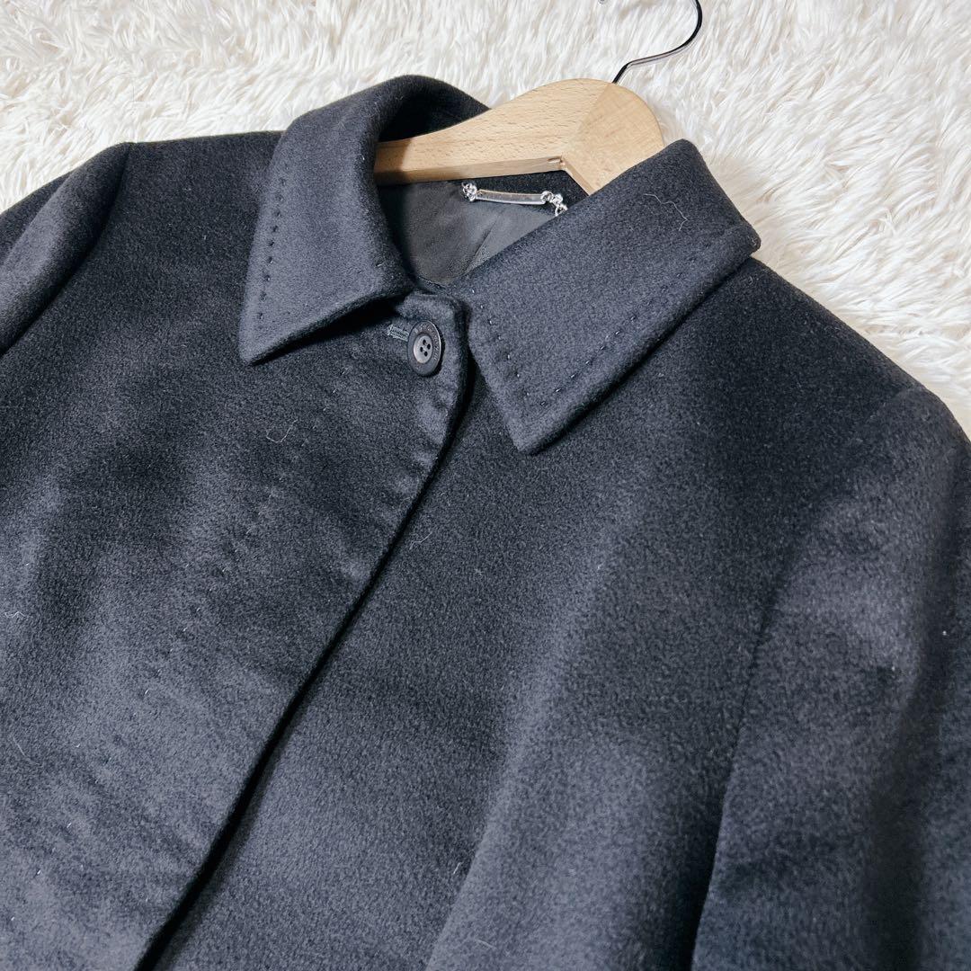 極美品✨Aquascutum カシミヤ100% ステンカラーコート サイズM