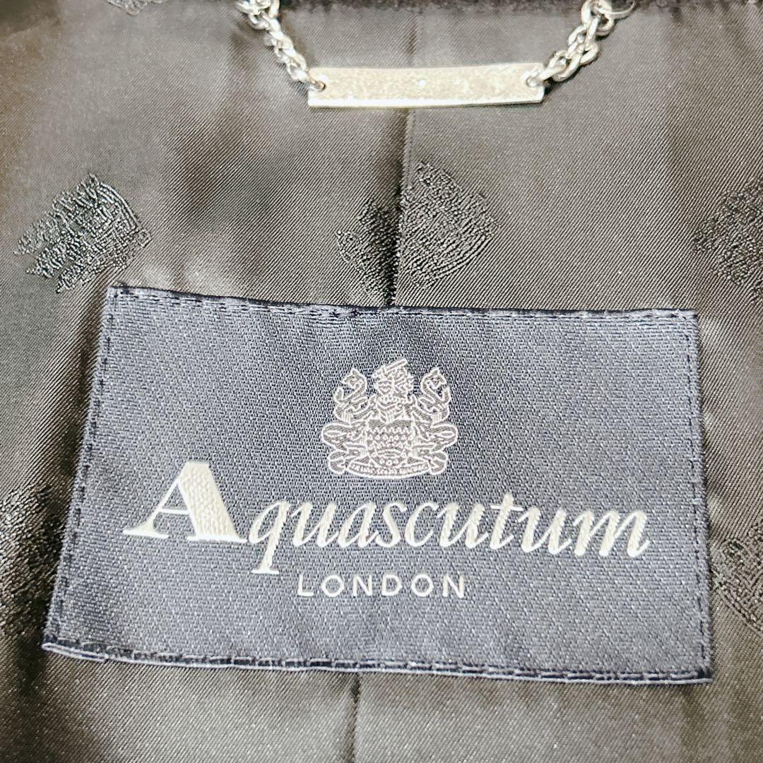 極美品✨Aquascutum カシミヤ100% ステンカラーコート サイズM
