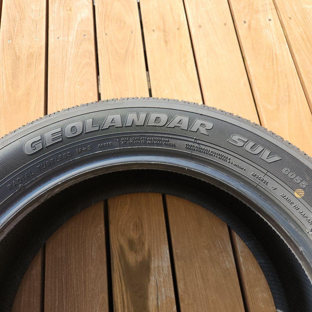 デリカD5 新車外し　タイヤのみ4本　225/55R18