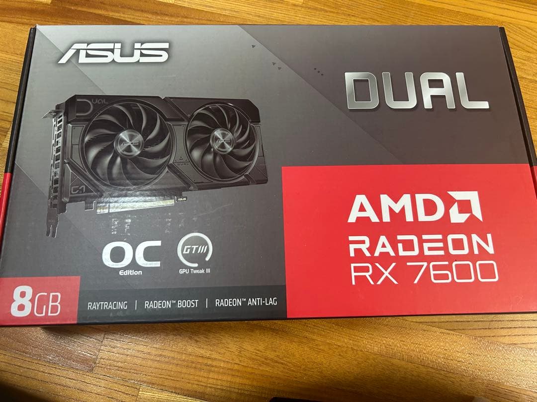 グラフィックボード・グラボ・ビデオカード ASUS Radeon RX 7600 OC Edition 8GB