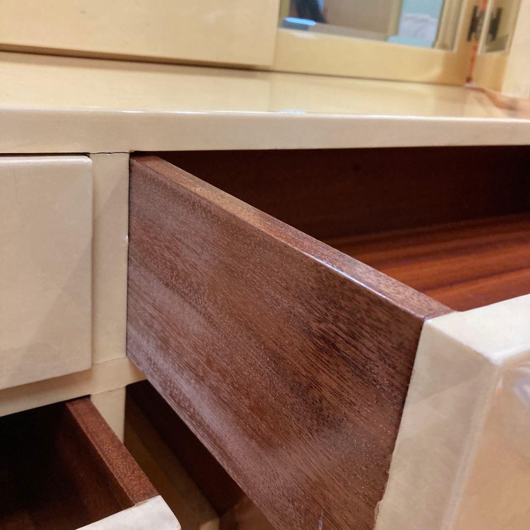 アルド　トゥーラ　ALDO TURA 山羊革　ドレッサー　三面鏡