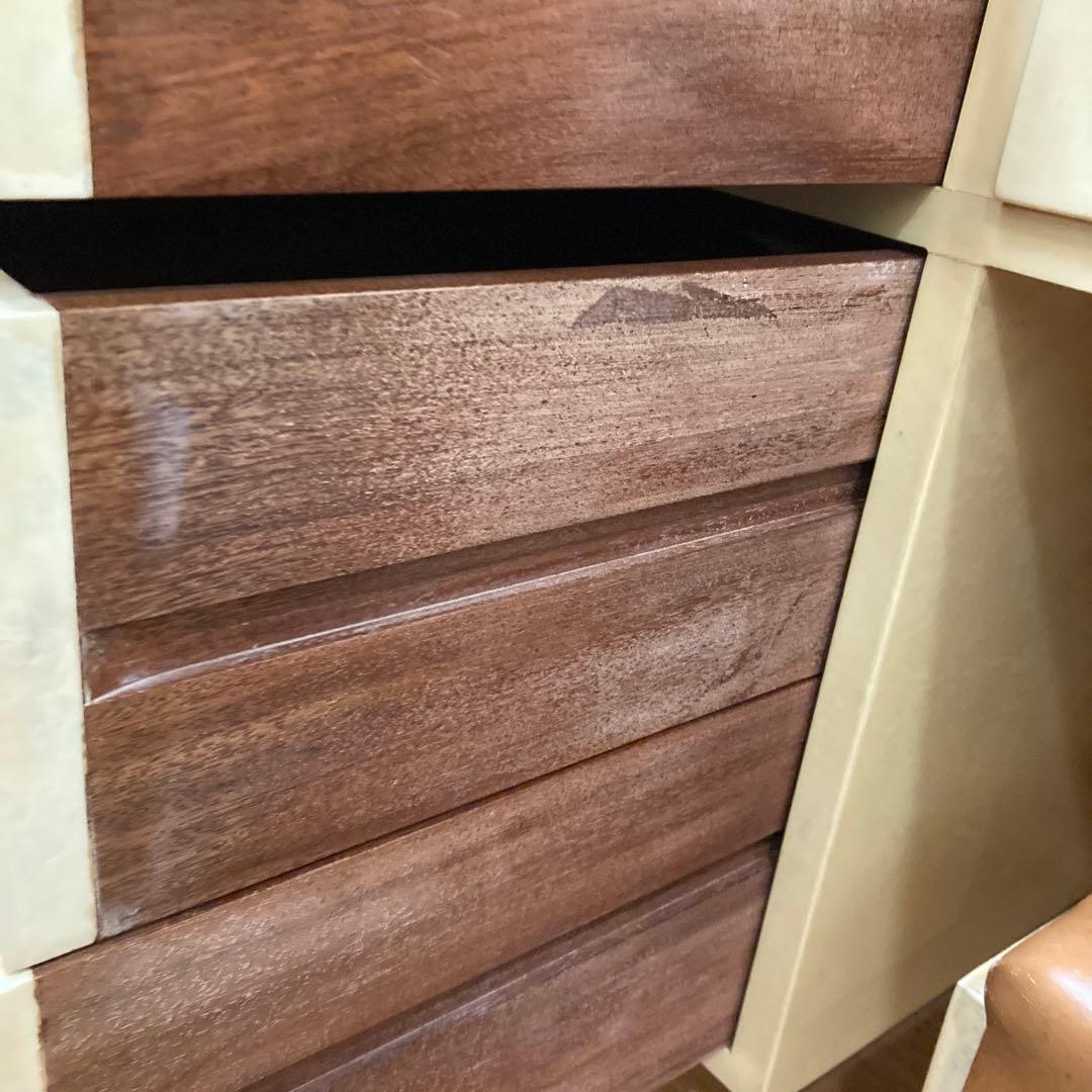 アルド　トゥーラ　ALDO TURA 山羊革　ドレッサー　三面鏡