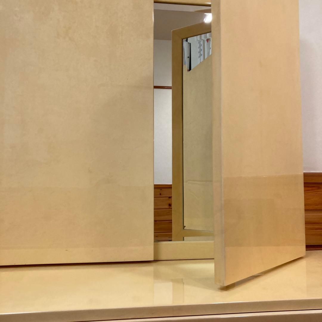 アルド　トゥーラ　ALDO TURA 山羊革　ドレッサー　三面鏡