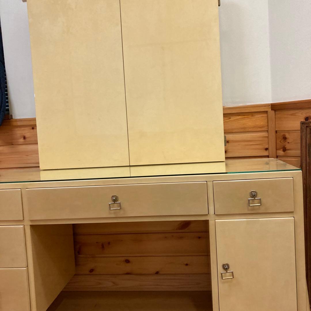 アルド　トゥーラ　ALDO TURA 山羊革　ドレッサー　三面鏡