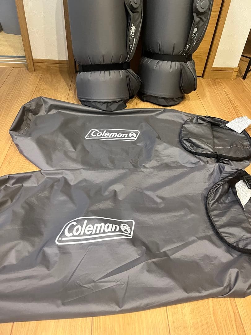 コールマンエアーマットインフレーターマット エアーベッド収納ケース付シングル2点