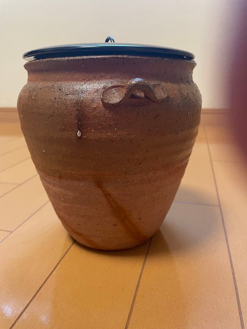 森陶岳　水差　種壺　たねつぼ　備前　寒風大窯　共箱あり