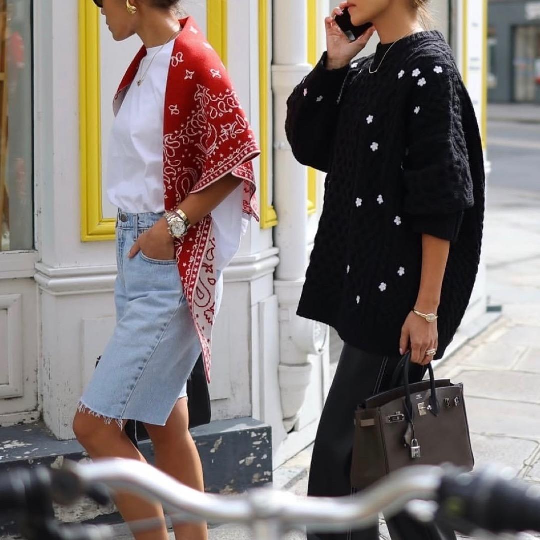 Gypsohila ジプソフィア Floral Cable Knit ブラック