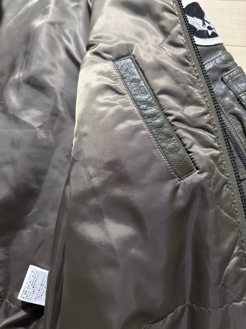 AVIREX アビレックス☆本革 レザージャケット☆ライダース ☆MA-1