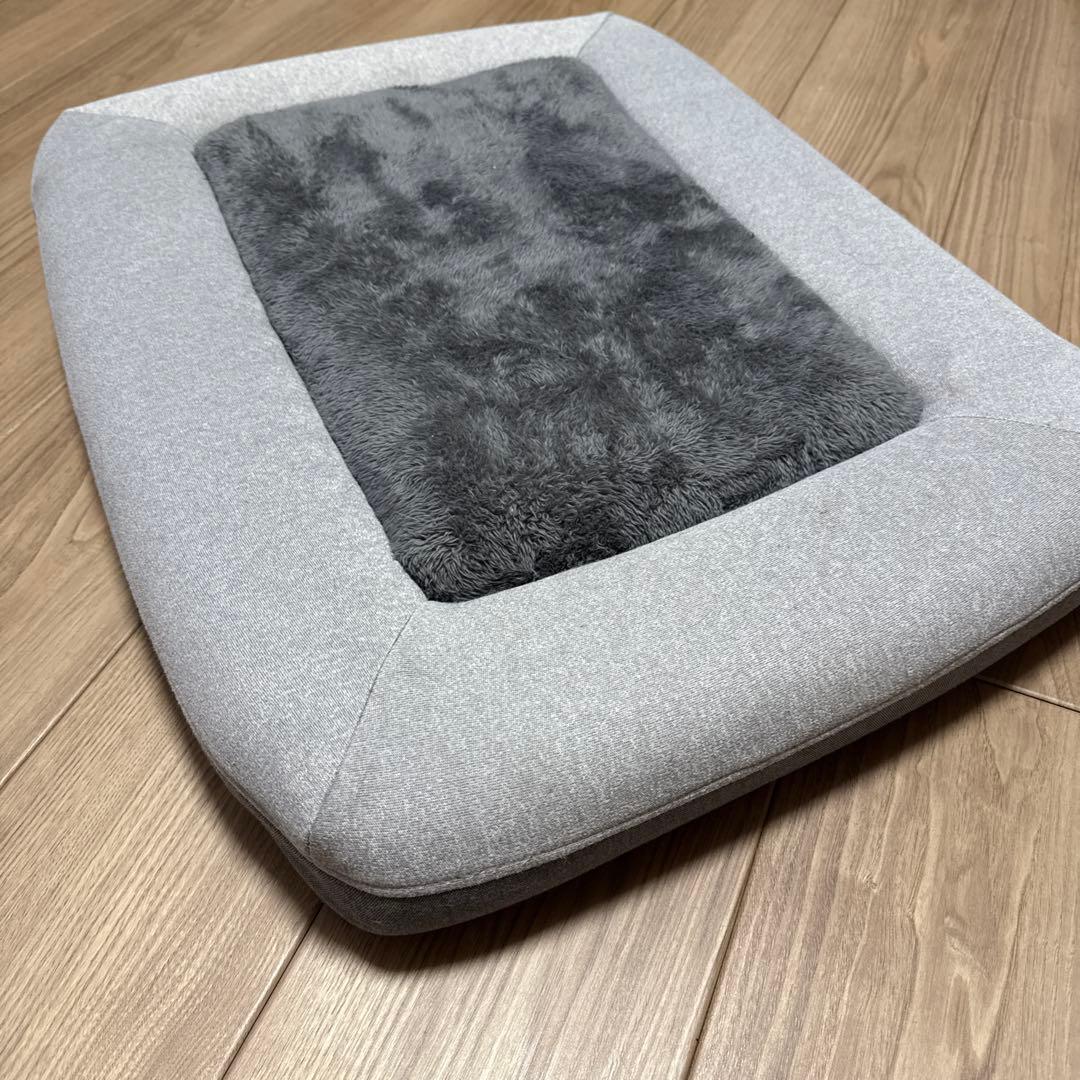 gugu クッション型枕 グレー 約45cm x 35cm