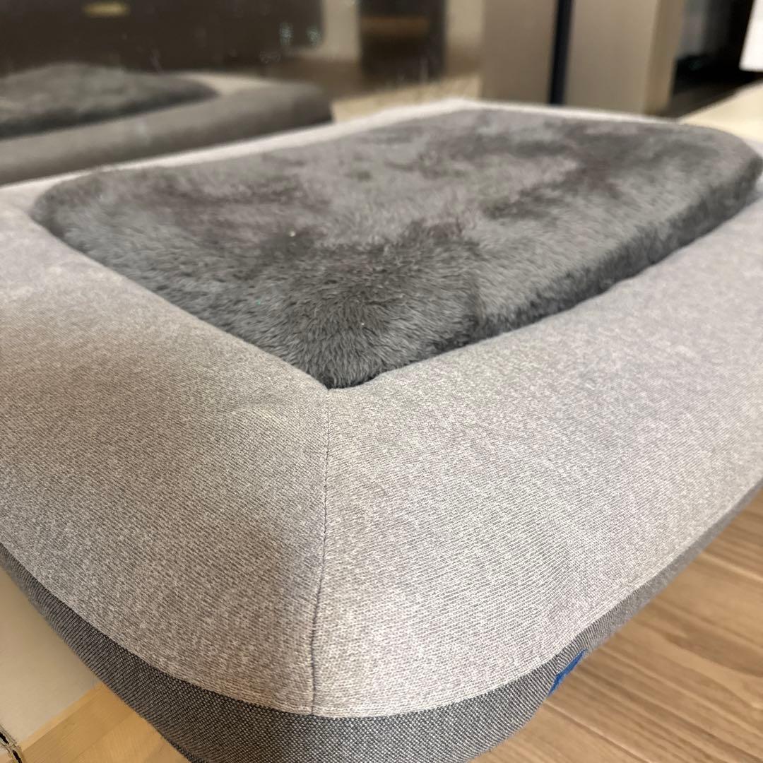 gugu クッション型枕 グレー 約45cm x 35cm