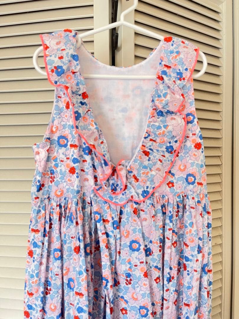 JACADI ワンピース リバティ 10A 140cm ネオン