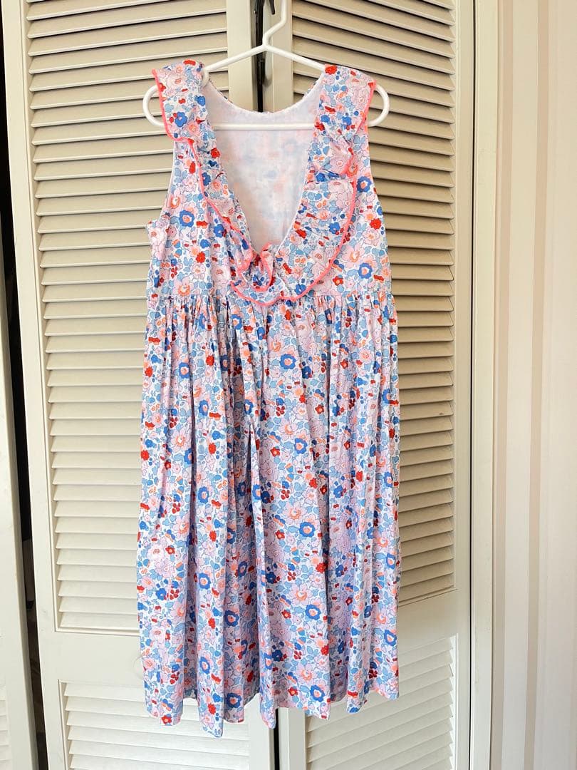 JACADI ワンピース リバティ 10A 140cm ネオン