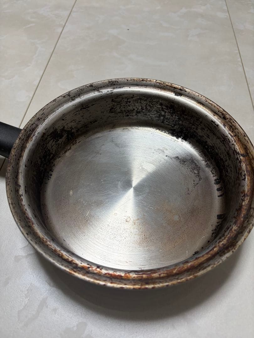 AmWayステンレス鍋フライパン（中古）2つセットできるだけ磨いて出品いたします