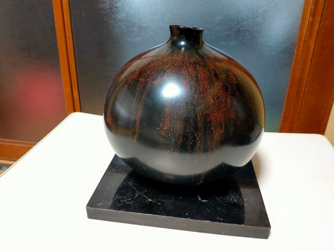 価格協議可能 漆芸 花瓶 岩手 一品物 元値100万円