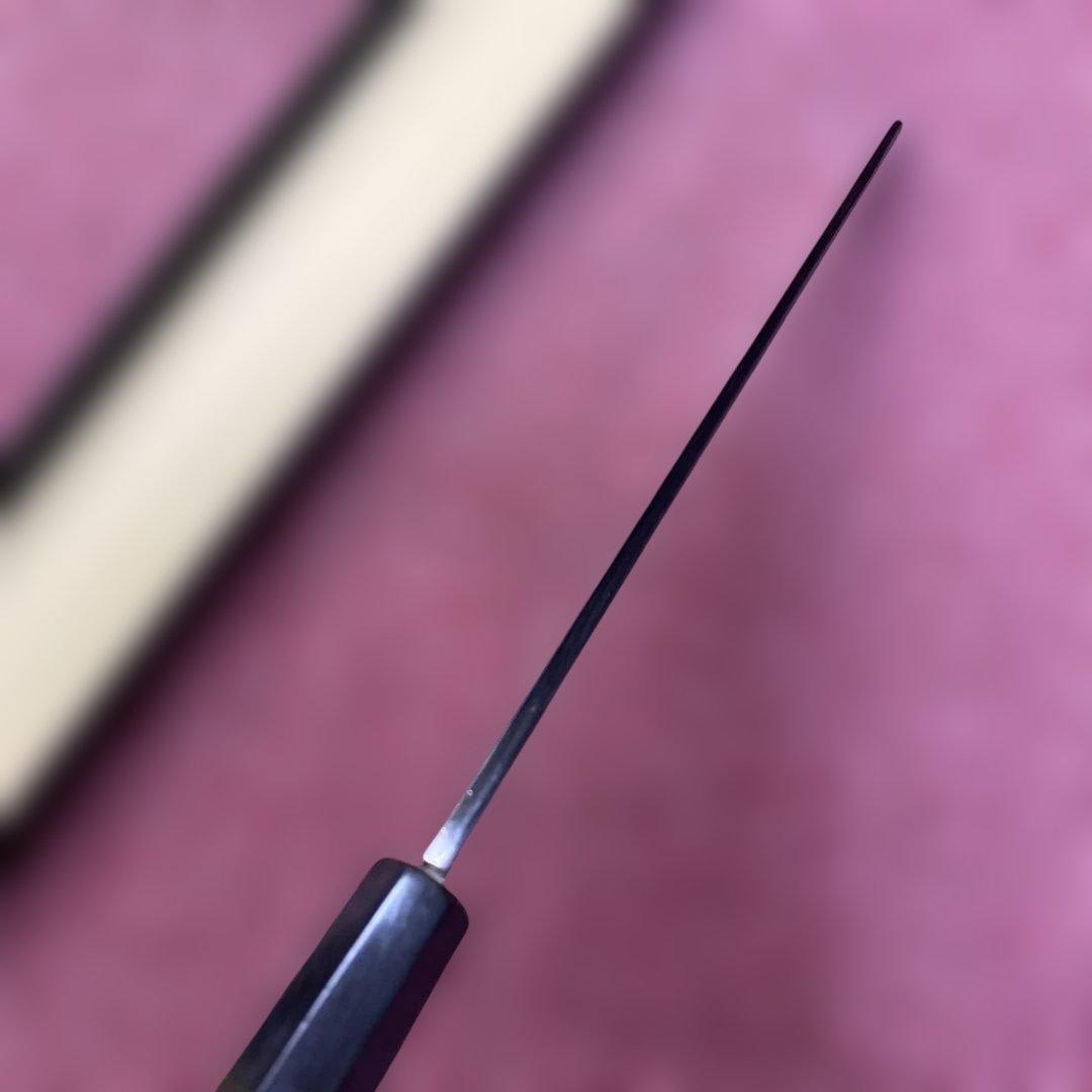 銀三　勘所切付柳刃包丁　240㎜ 8寸