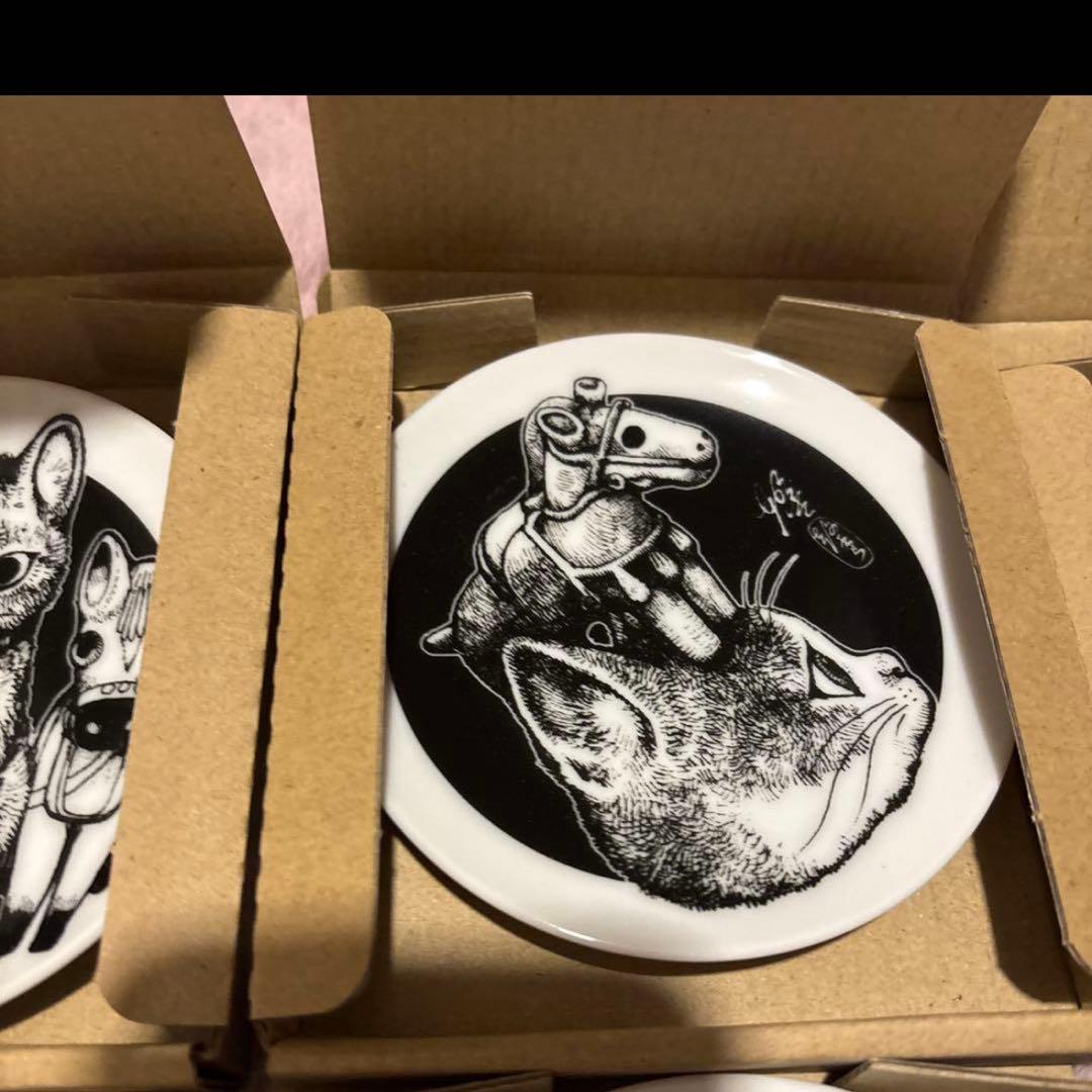 ボリス雑貨店 ヒグチユウコ 午皿 ノベルティ 豆皿 コンプリート 6枚セット