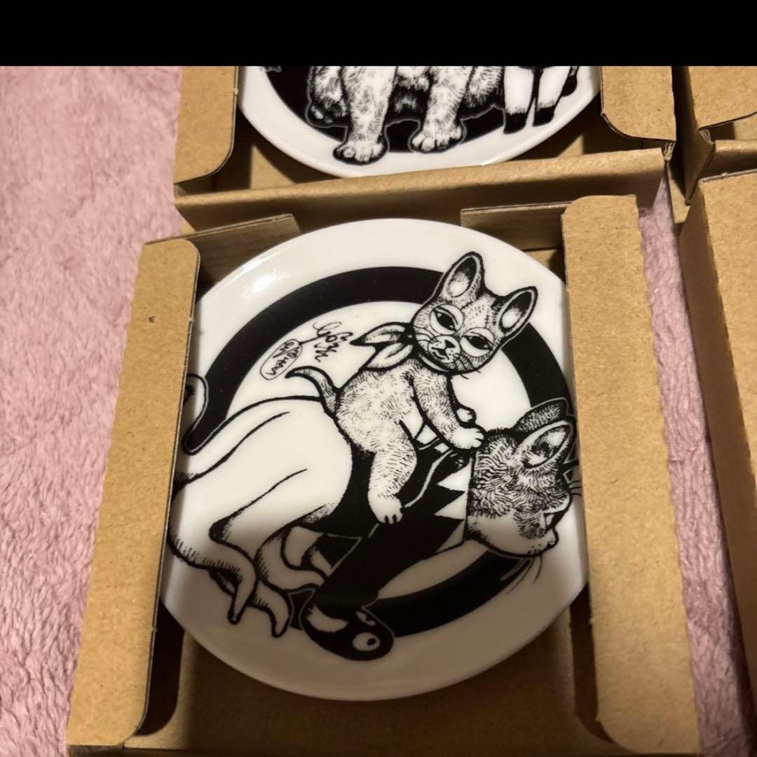 ボリス雑貨店 ヒグチユウコ 午皿 ノベルティ 豆皿 コンプリート 6枚セット