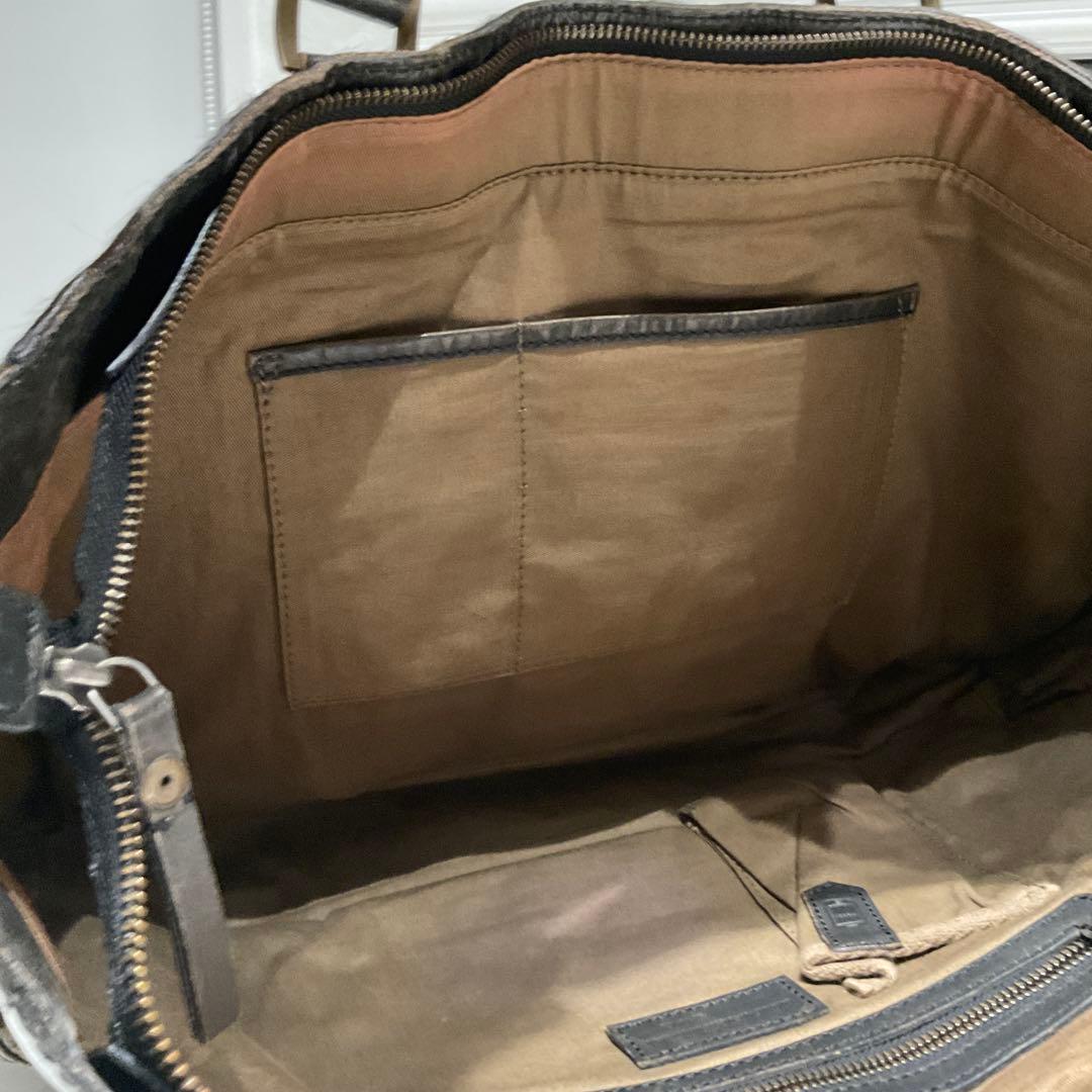 【希少】DIESEL ハラコ　本革　ブラック トートバッグ　y2k