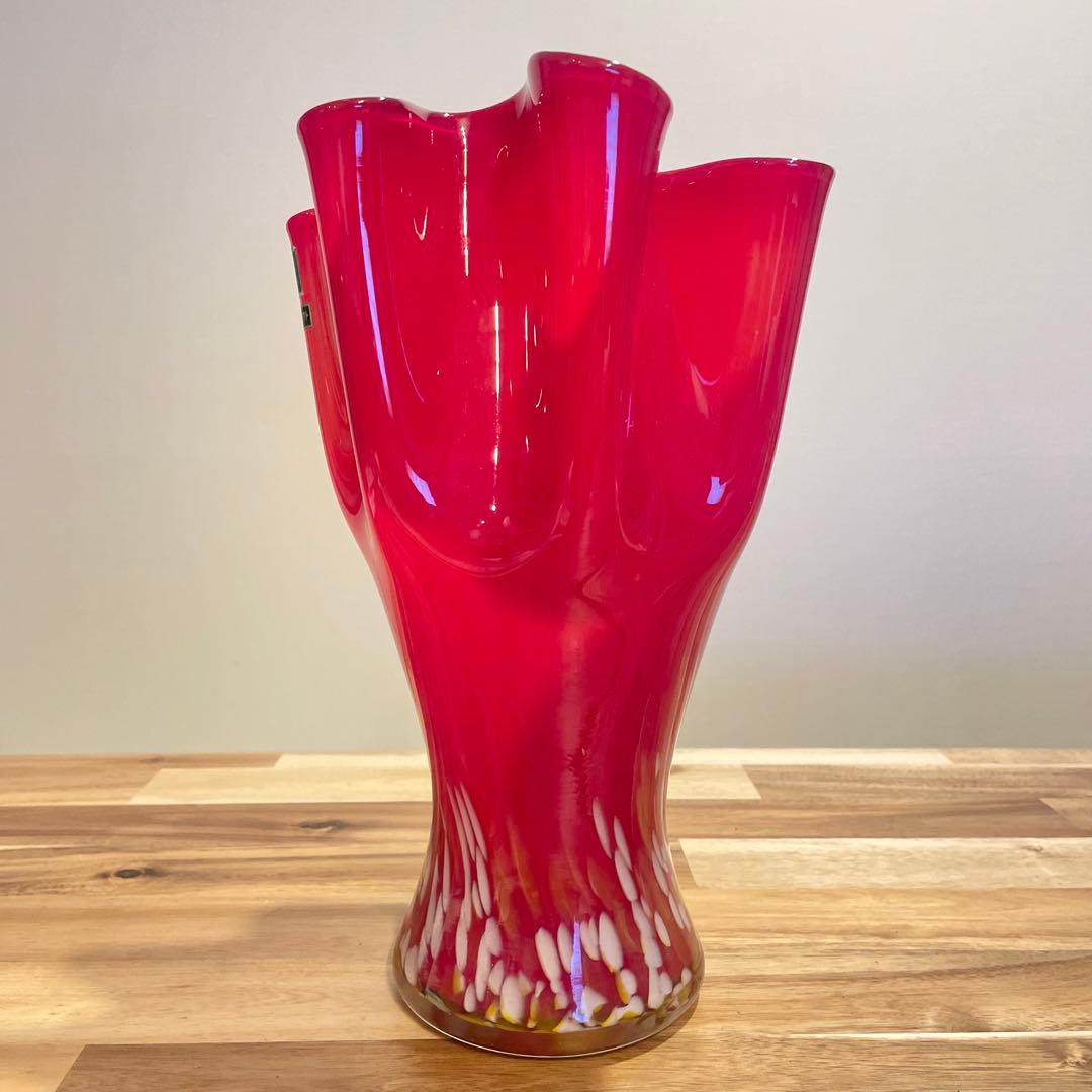 【美品】花瓶　マルティグラス　昭和レトロ　アンティーク