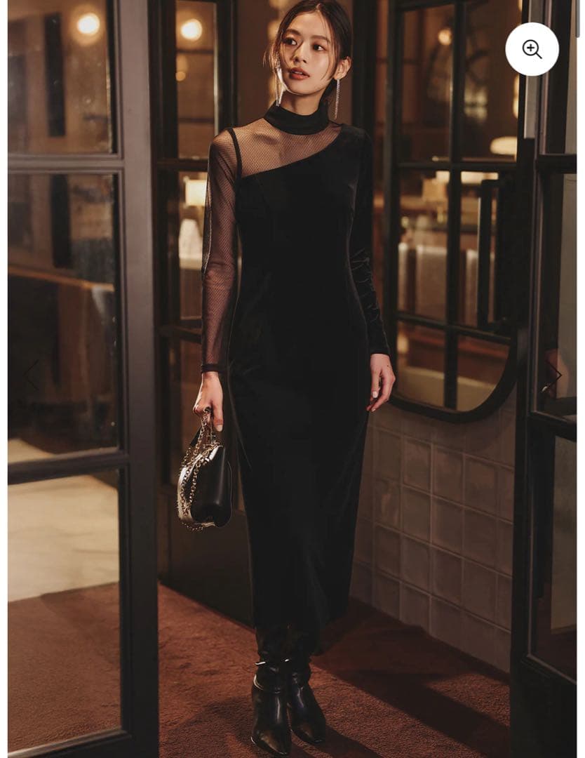 anuans シアーコンビタイトワンピース