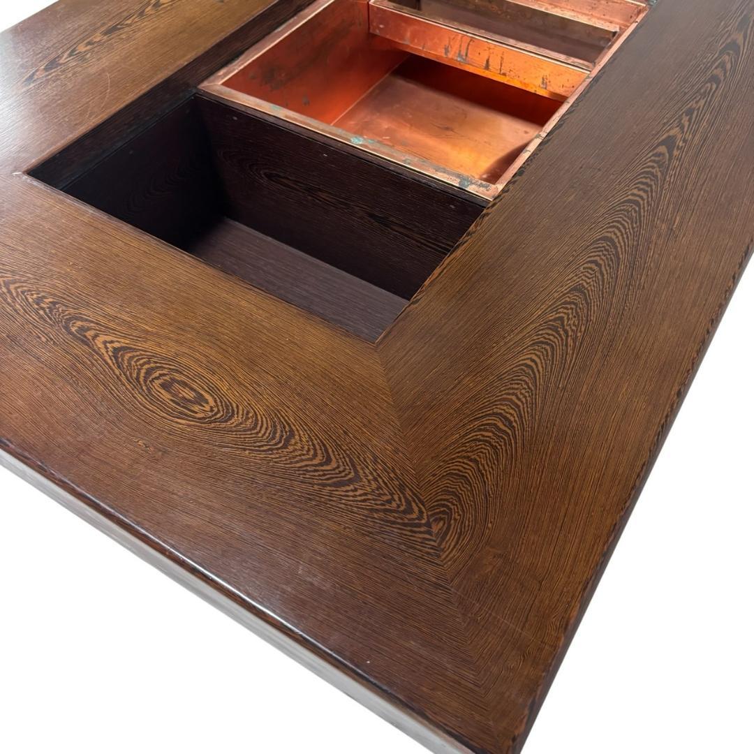 最高級品 鉄刀木 無垢材 関西火鉢 長火鉢 囲炉裏 ヴィンテージ 1200W