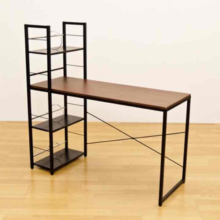 ラック付きデスク　120×45　WAL/WH 定価34300円