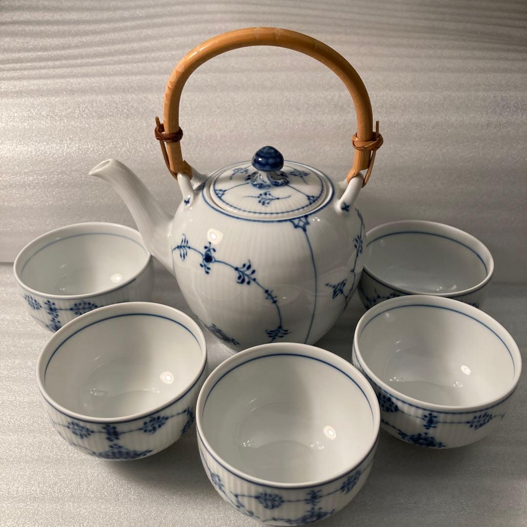 ロイヤルコペンハーゲン　日本茶器　急須　湯呑セット