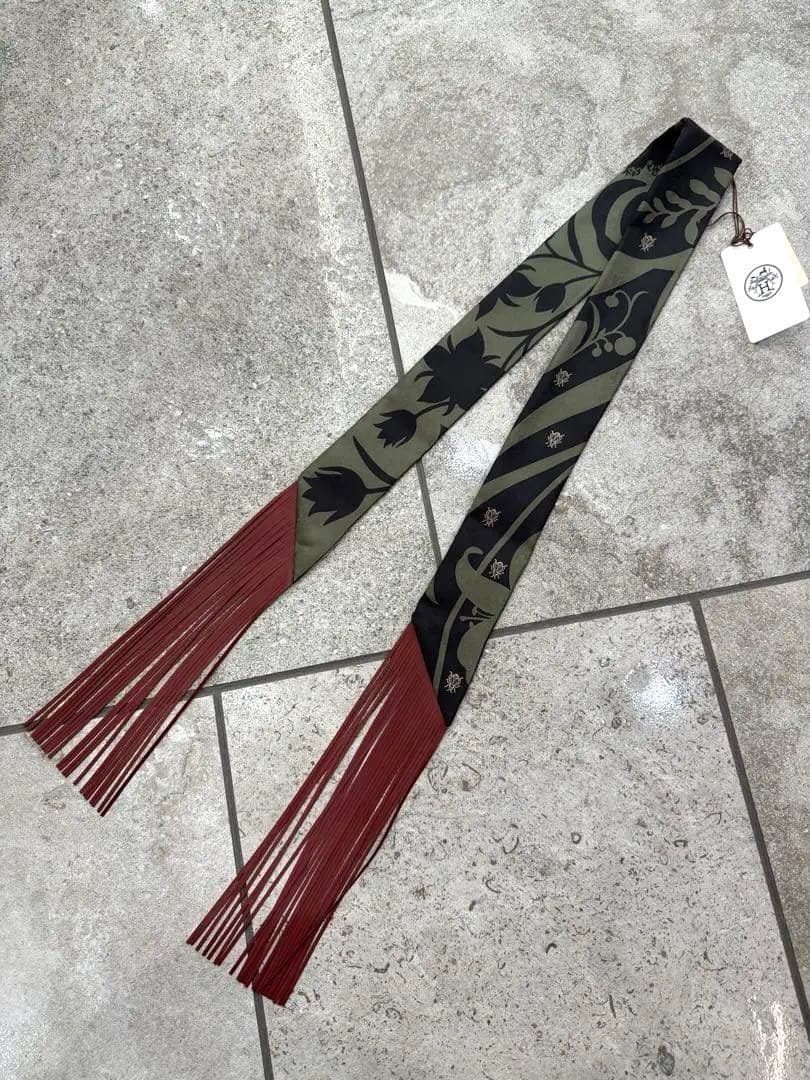 HERMES エルメス ツイリー フリンジスカーフ