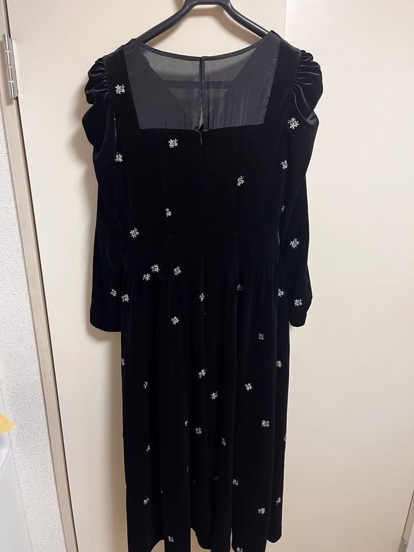 ワンピース Herripto Belmont Floral Velour Dress M