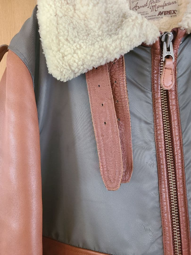 senaninアビレックス　ムートンコンビレザージャケット