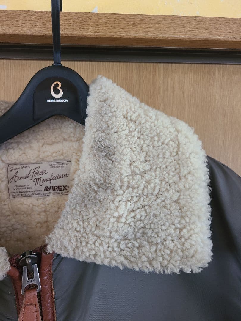 senaninアビレックス　ムートンコンビレザージャケット