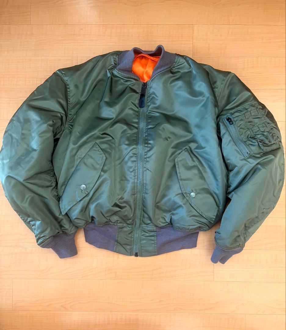 週末値段【デッドストック】90s GREENBRIER MA-1 USA製 L