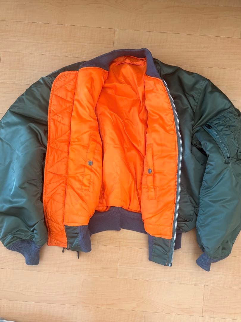 週末値段【デッドストック】90s GREENBRIER MA-1 USA製 L