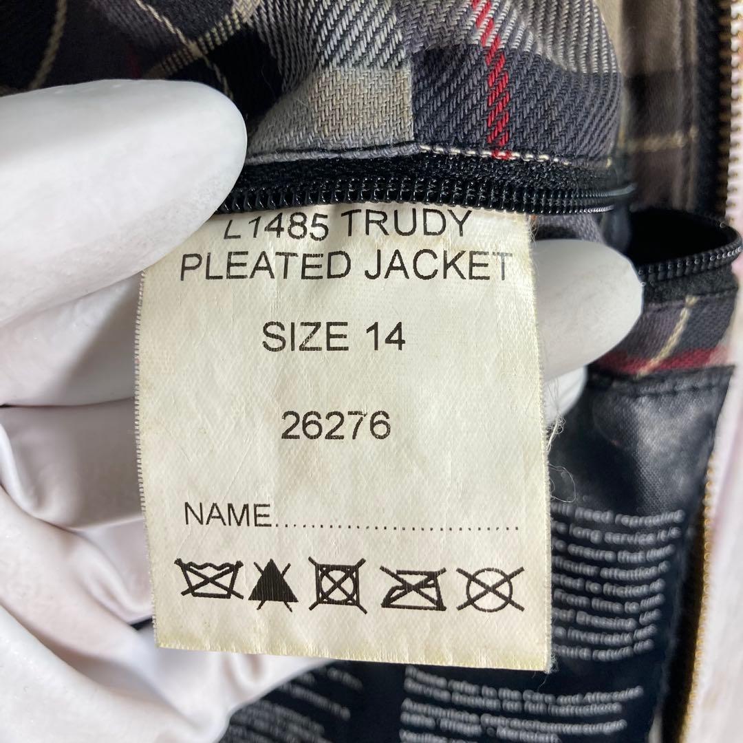 【美品】Barbour バブアー オイルドジャケット　モッズコート　緑　ロゴ