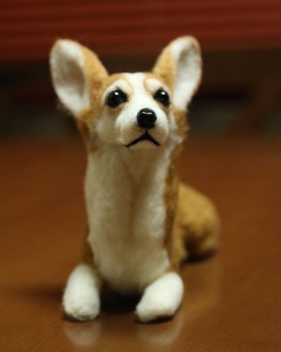 羊毛フェルト　ウェルシュコーギー
