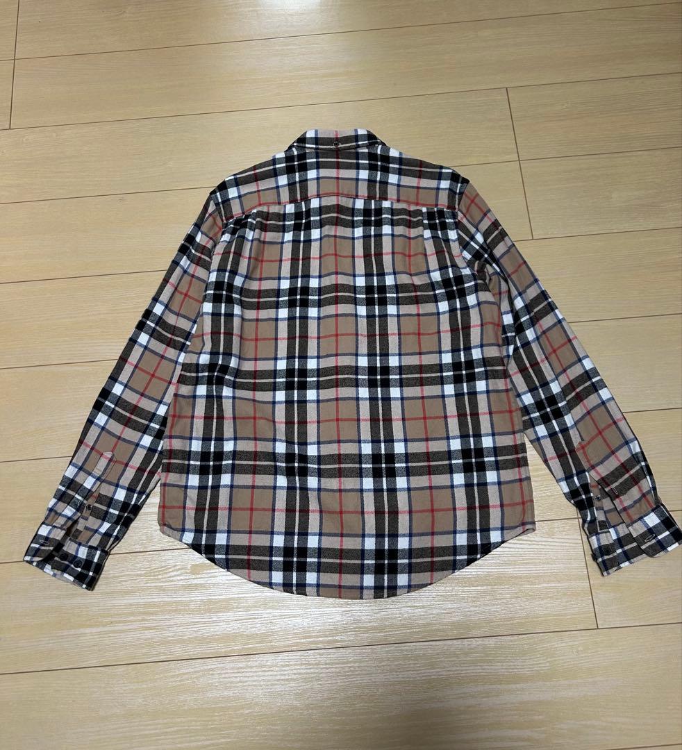 K*I様 SUPREME 18fw Flannel Shirt Burberry