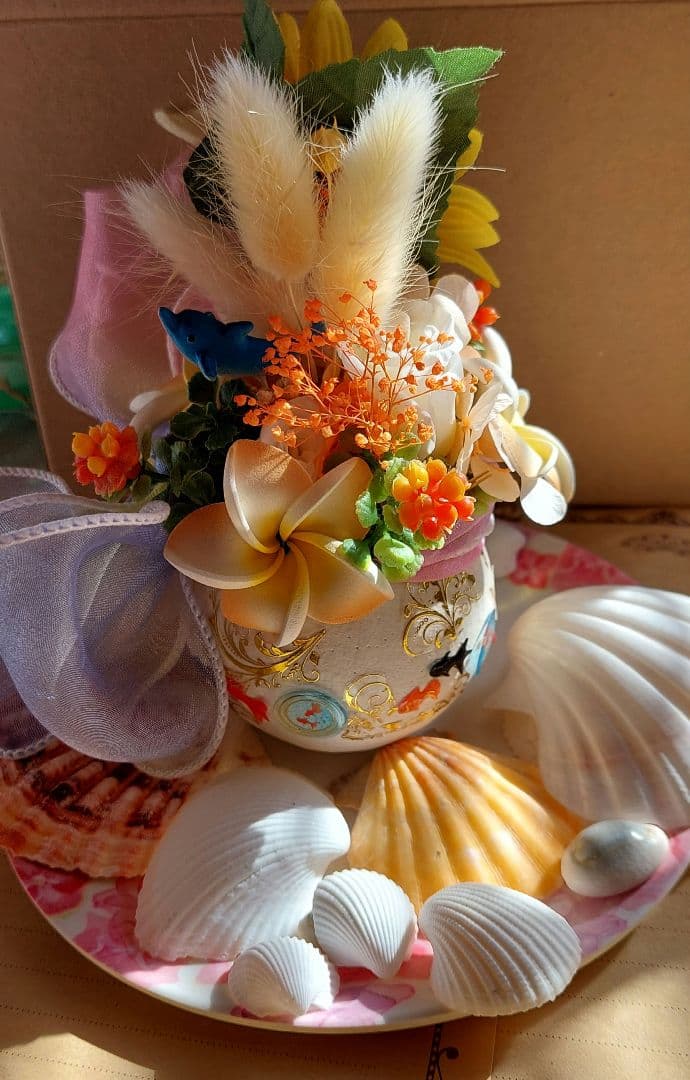 オーダー　まろりん　ハンドメイド　ブッタナッツアレンジ　レジンアクセサリー