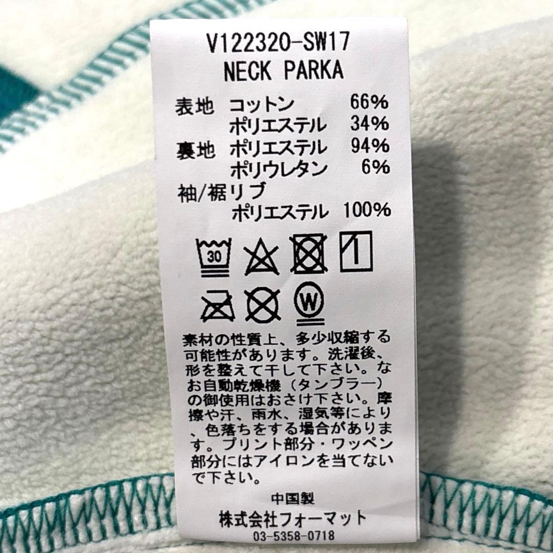 【新品/タグ付/23AW/レディースM】V12　ネックパーカー　ジップアップ