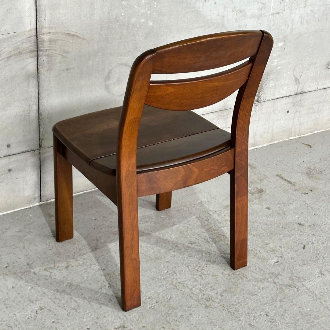 ★1980年代★ ヴィンテージ 木製ダイニングチェア 無垢材｜国産家具 自然木