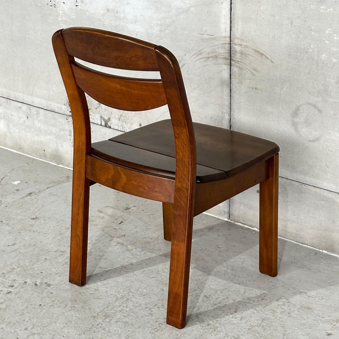 ★1980年代★ ヴィンテージ 木製ダイニングチェア 無垢材｜国産家具 自然木